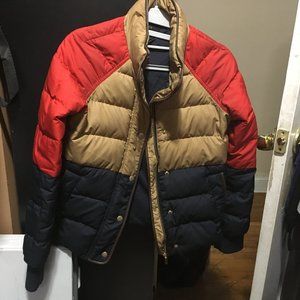 J. Crew Jacket Coat Down Alpine Puffer Color Block